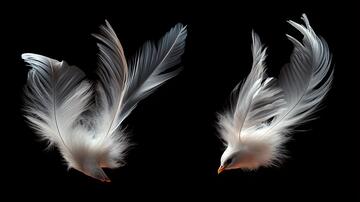 翅膀素材素材飞鸟光线