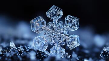 雪花效果图雪花冰晶素材