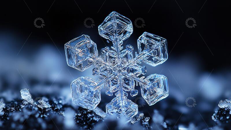 高清大图下载【趣麦麦图】雪花效果图雪花冰晶素材