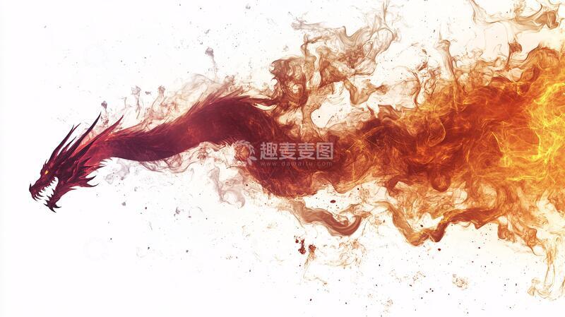 高清大图下载【趣麦麦图】水墨龙背景水墨背景底图