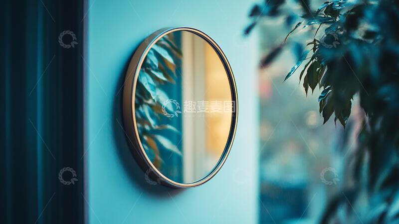 高清大图下载【趣麦麦图】镜面素材镜面圆形素材