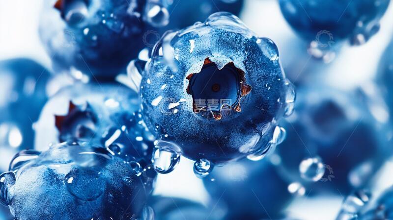 高清大图下载【趣麦麦图】高清蓝莓果蓝莓高清水珠