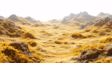 金色山脉立体山脉