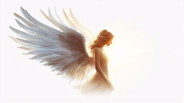 翅膀天使海报背景