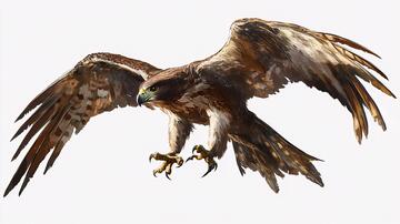 手绘动物鹰雄鹰插画动物