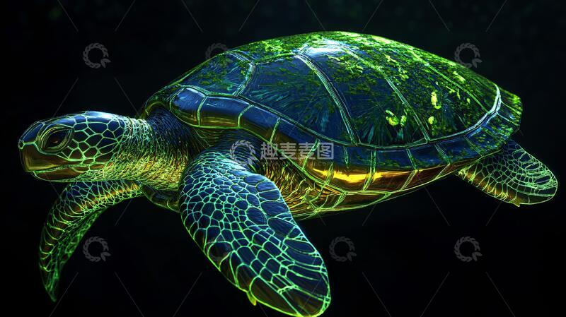 高清大图下载【趣麦麦图】原创乌龟海龟设计2