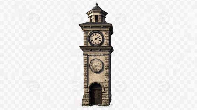 时钟建筑素材