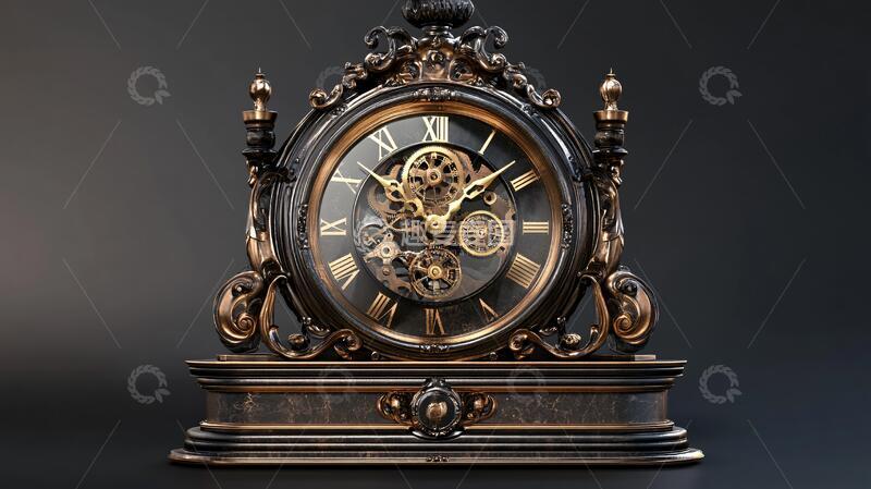 高清大图下载【趣麦麦图】西洋宫廷钟表