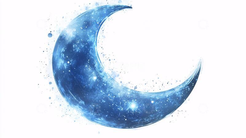 高清大图下载【趣麦麦图】弯弯的月牙月牙图片特写