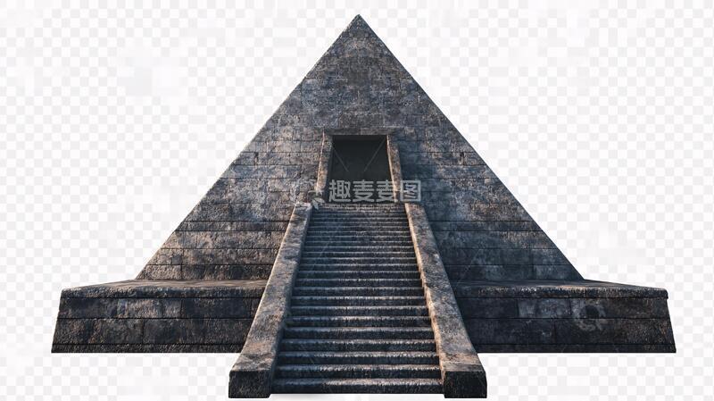 高清大图下载【趣麦麦图】金字塔墓门阶梯台阶造型