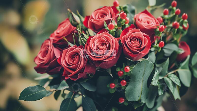 高清大图下载【趣麦麦图】唯美玫瑰花花束1