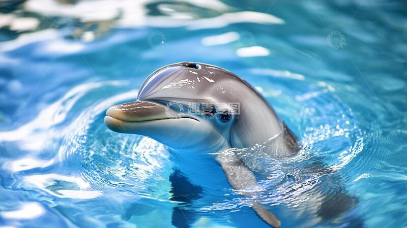 高清大图下载【趣麦麦图】海豚高清图海豚手绘镜头