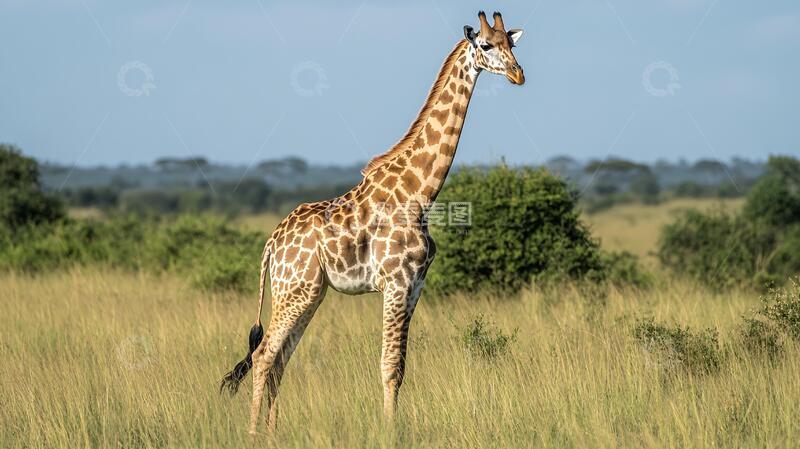 高清大图下载【趣麦麦图】动物世界长颈鹿