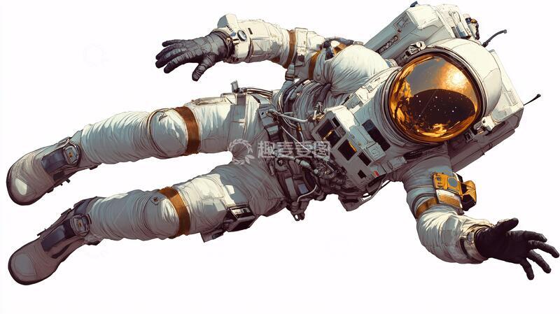 高清大图下载【趣麦麦图】写实航天员素材造型状态