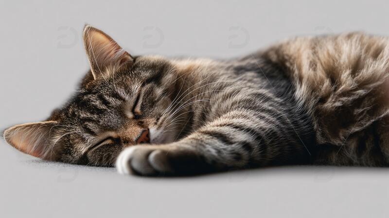 高清大图下载【趣麦麦图】手绘猫咪睡觉1