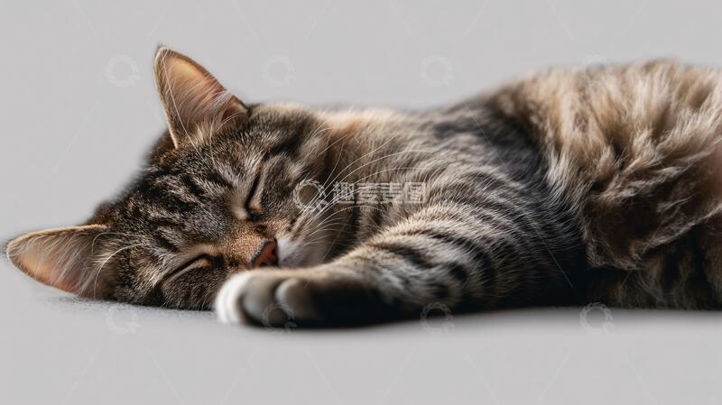 高清大图下载【趣麦麦图】手绘猫咪睡觉1