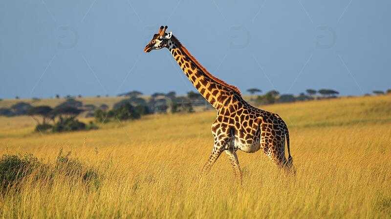 高清大图下载【趣麦麦图】非洲长颈鹿素材1
