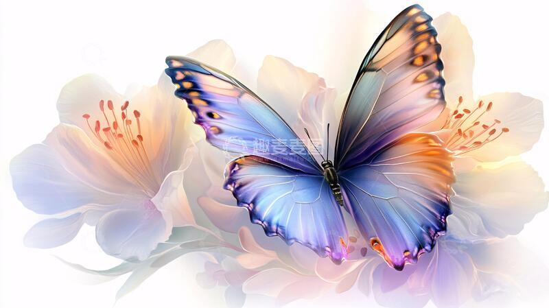 高清大图下载【趣麦麦图】高清手绘蝴蝶