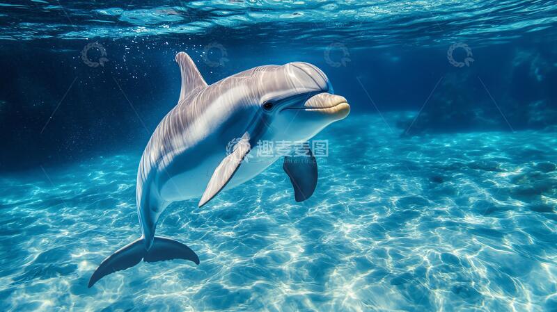 高清大图下载【趣麦麦图】海豚镜头写真2