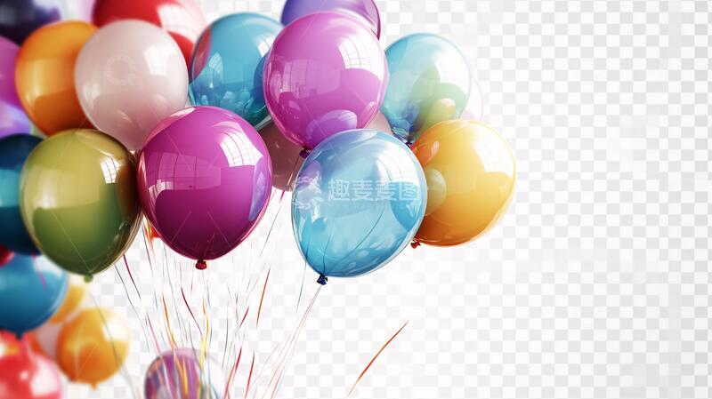高清大图下载【趣麦麦图】逼真气球气球彩色汽球