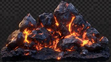 火焰色岩石岩浆岩石熔岩