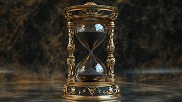 金色落地钟金色时间镀金