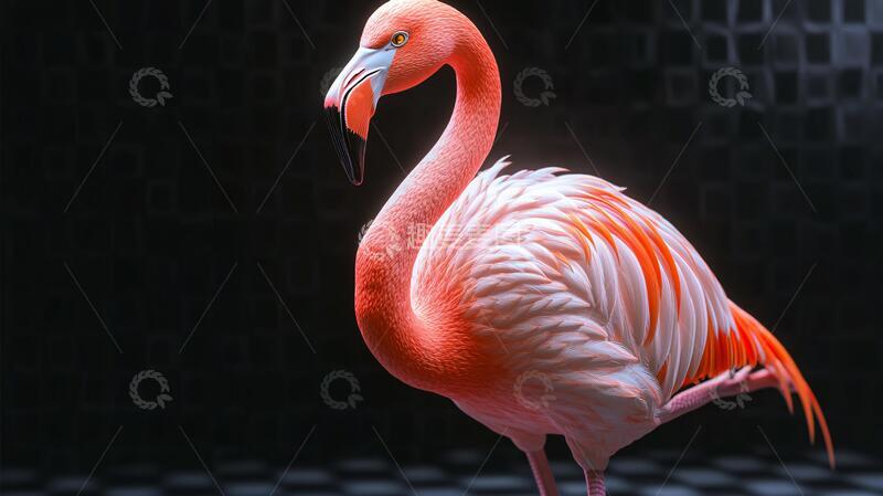 高清大图下载【趣麦麦图】唯美火烈鸟墙纸壁纸壁画