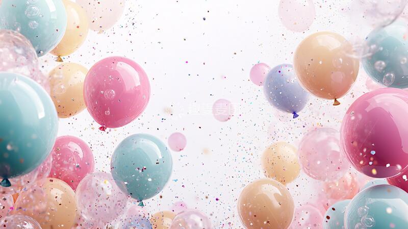 高清大图下载【趣麦麦图】气球背景背景气球汽球1