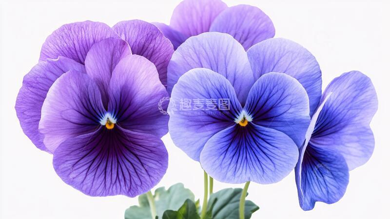 高清大图下载【趣麦麦图】紫罗兰花语素材蓝色图片