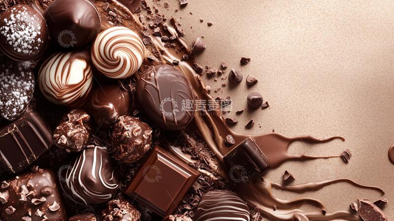 高清大图下载【趣麦麦图】-巧克力甜品透明背景