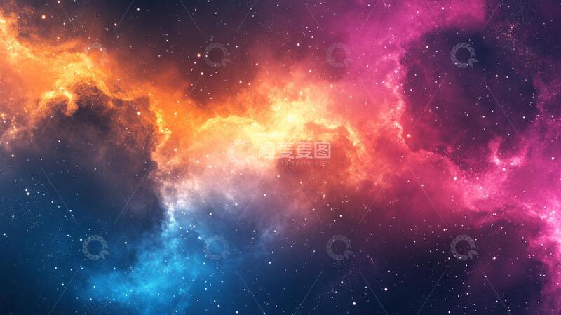 高清大图下载【趣麦麦图】五彩星云宇宙