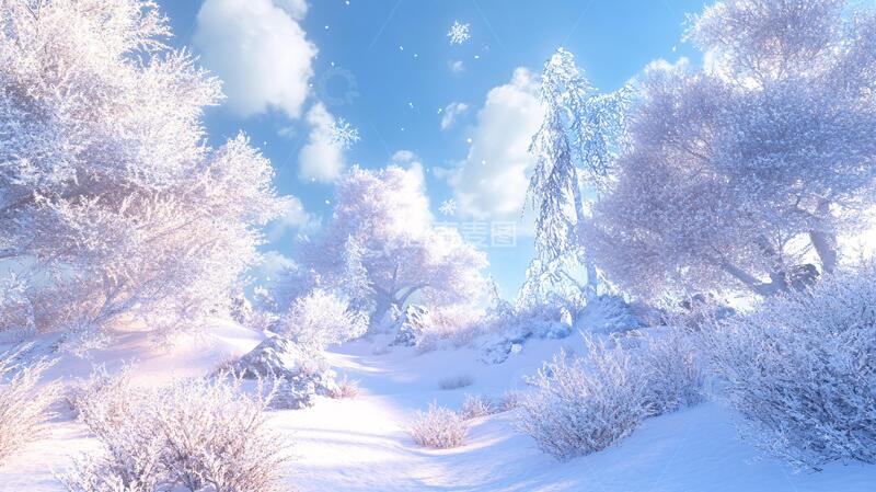 高清大图下载【趣麦麦图】雪世界透明背景