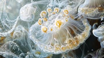 显微素材图素材病毒细胞