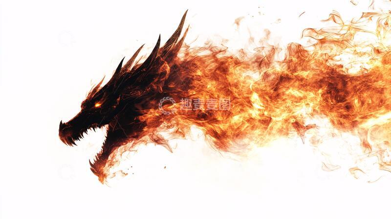 高清大图下载【趣麦麦图】龙底图背景背景水墨素材