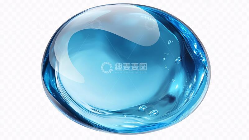 高清大图下载【趣麦麦图】蓝色水晶球素材1
