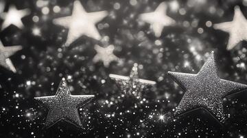 银星夜空银星透明背景