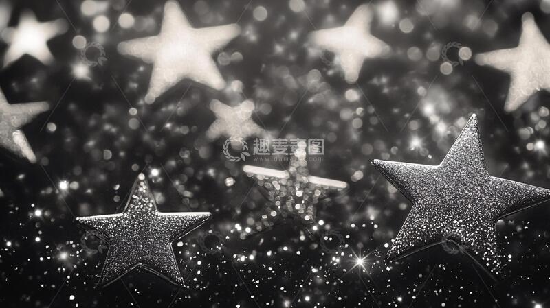 高清大图下载【趣麦麦图】银星夜空银星透明背景