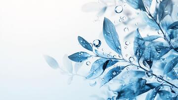 树叶蓝背景树叶枝叶壁纸