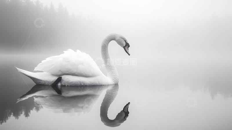 高清大图下载【趣麦麦图】天鹅高清无损大图