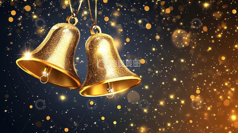 高清大图下载【趣麦麦图】新年钟声钟声铃铛新年