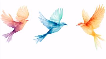 飞鸟素材手绘喜鹊素材1