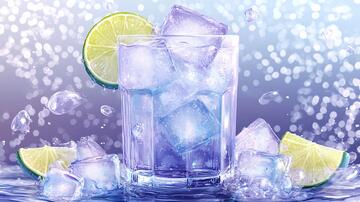 清凉健康冷饮海报背景4