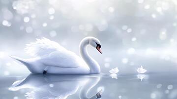 唯美天鹅天鹅高清图片