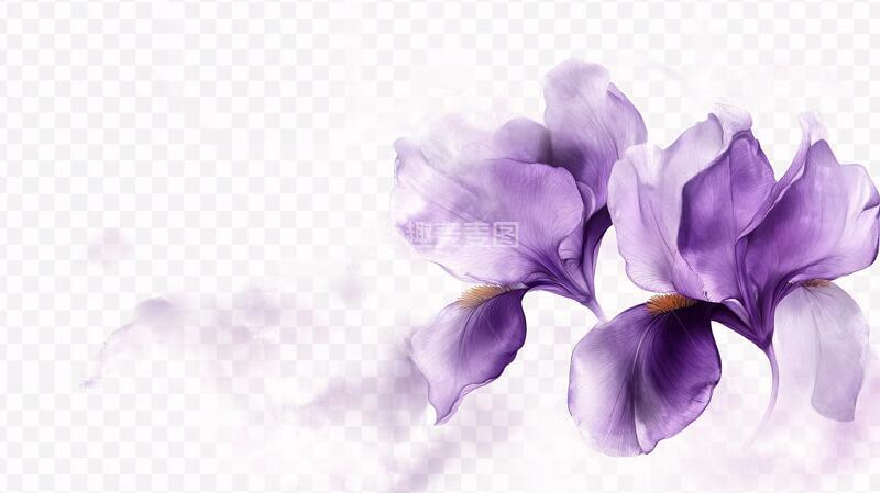 高清大图下载【趣麦麦图】水彩番红花本本插画