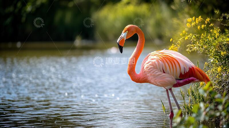 高清大图下载【趣麦麦图】高清火烈鸟图片