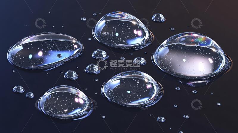 高清大图下载【趣麦麦图】水珠效果仿真