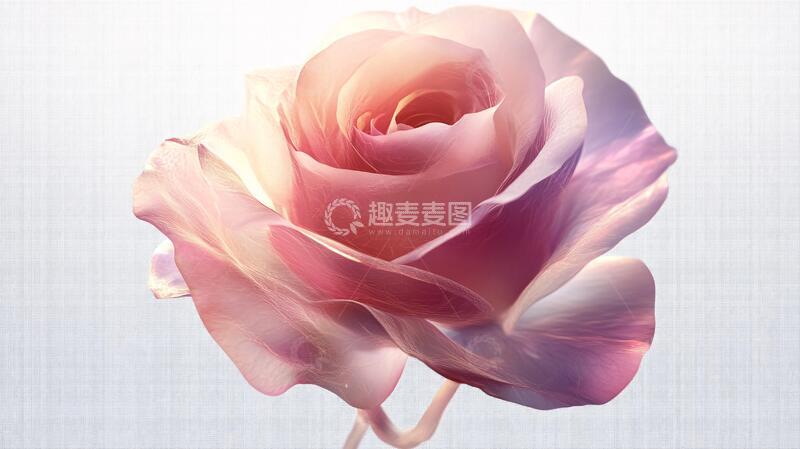 高清大图下载【趣麦麦图】渐变色玫瑰花