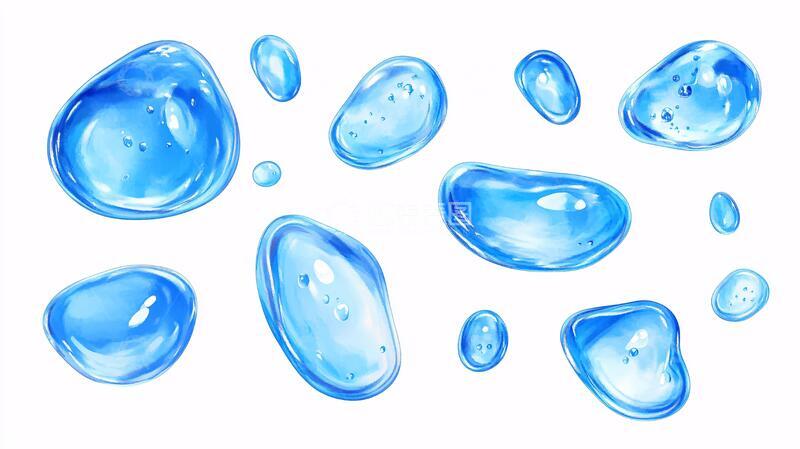 高清大图下载【趣麦麦图】立体水滴水滴水珠元素