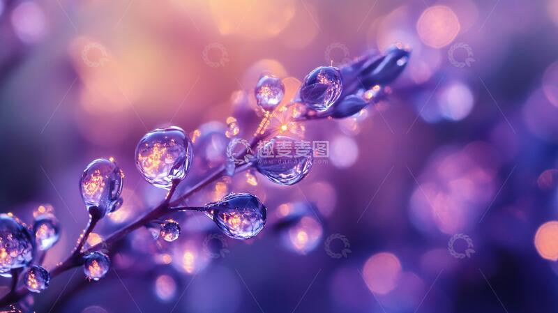 高清大图下载【趣麦麦图】璀璨水珠水珠露珠璀璨