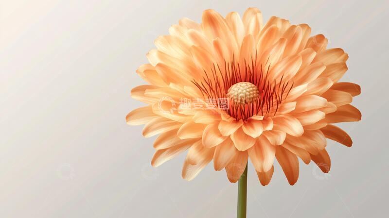 高清大图下载【趣麦麦图】橙色非洲菊素材1